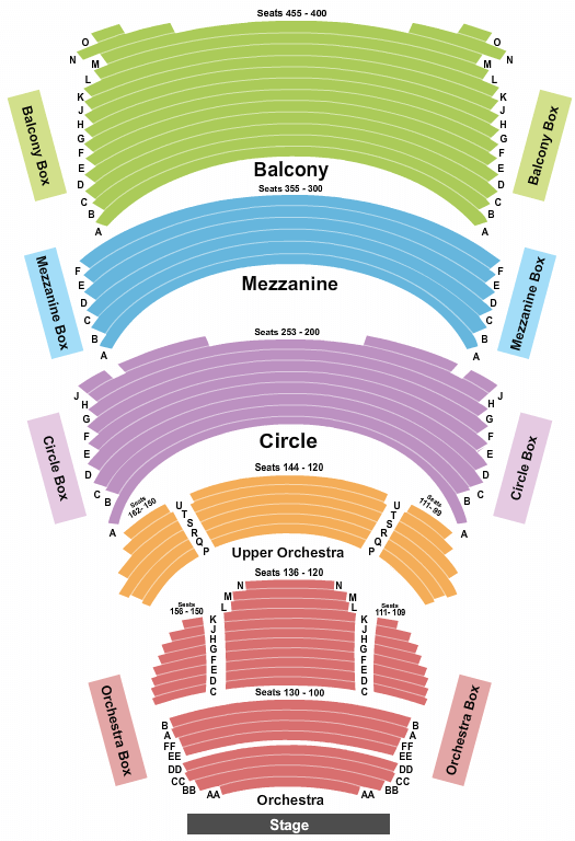 Overture Center for the Arts Hamilton Seating Chart